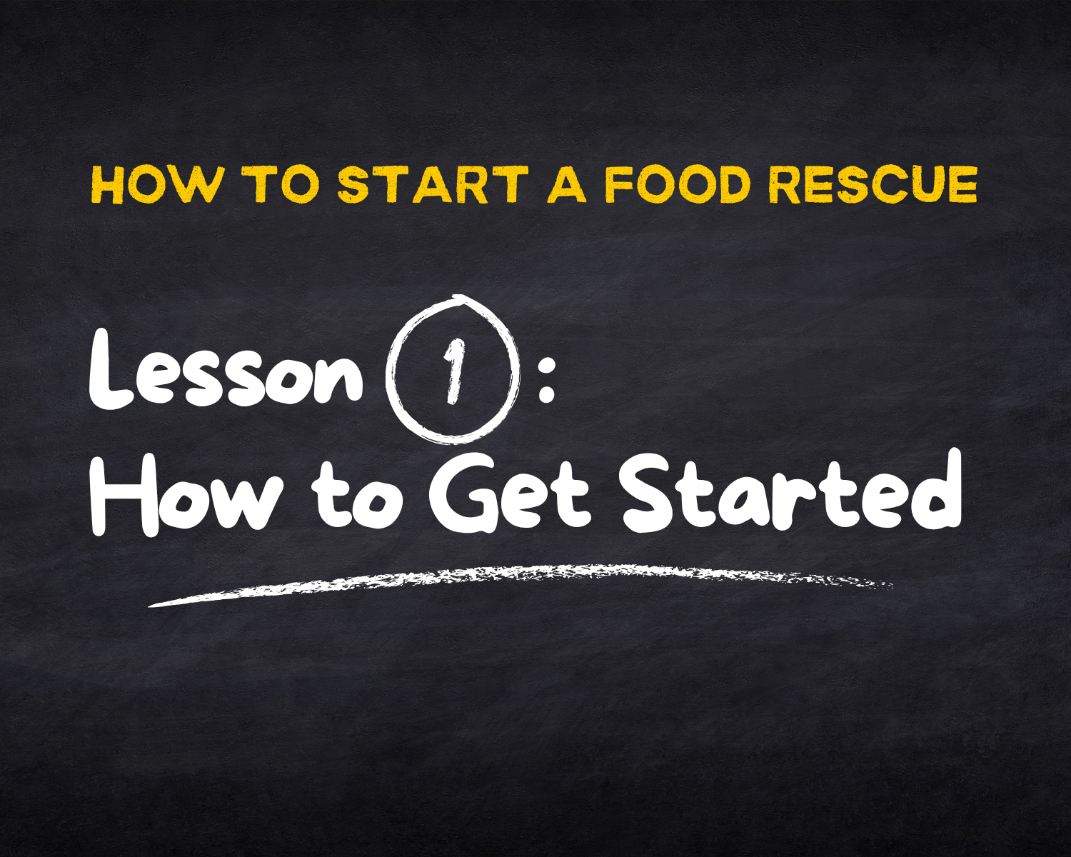 How to Start a Food Rescue: Getting Started