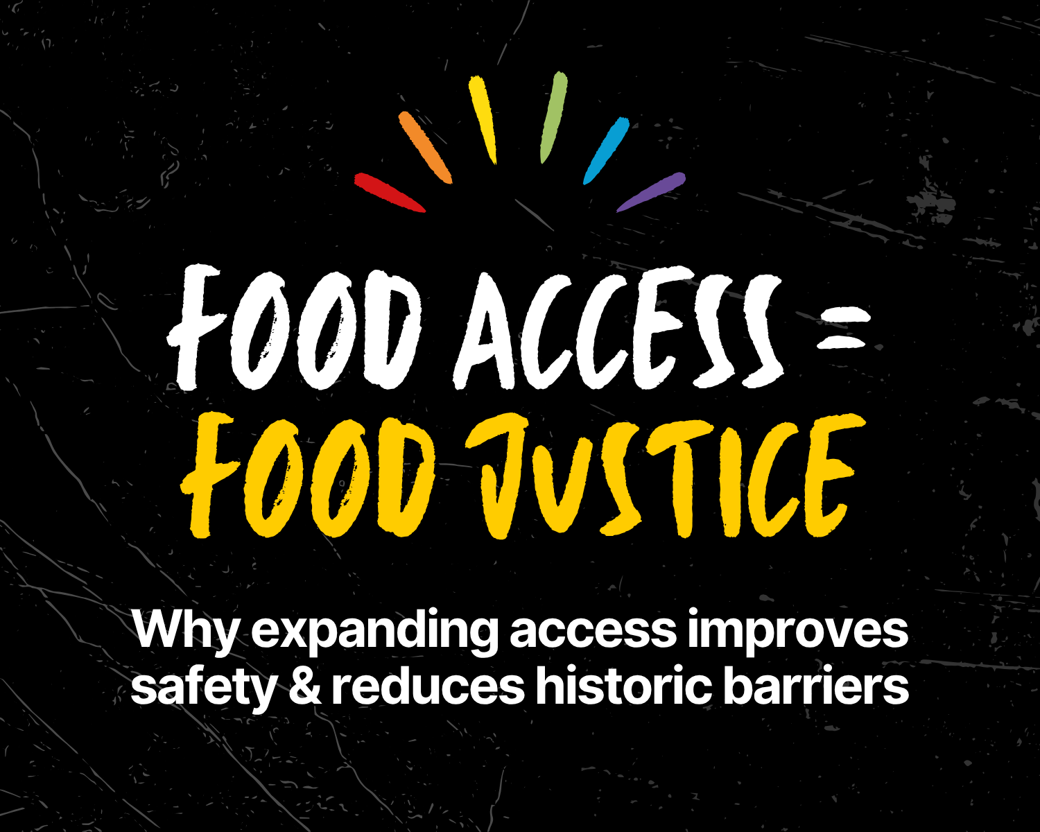 Food Access = Food Justice