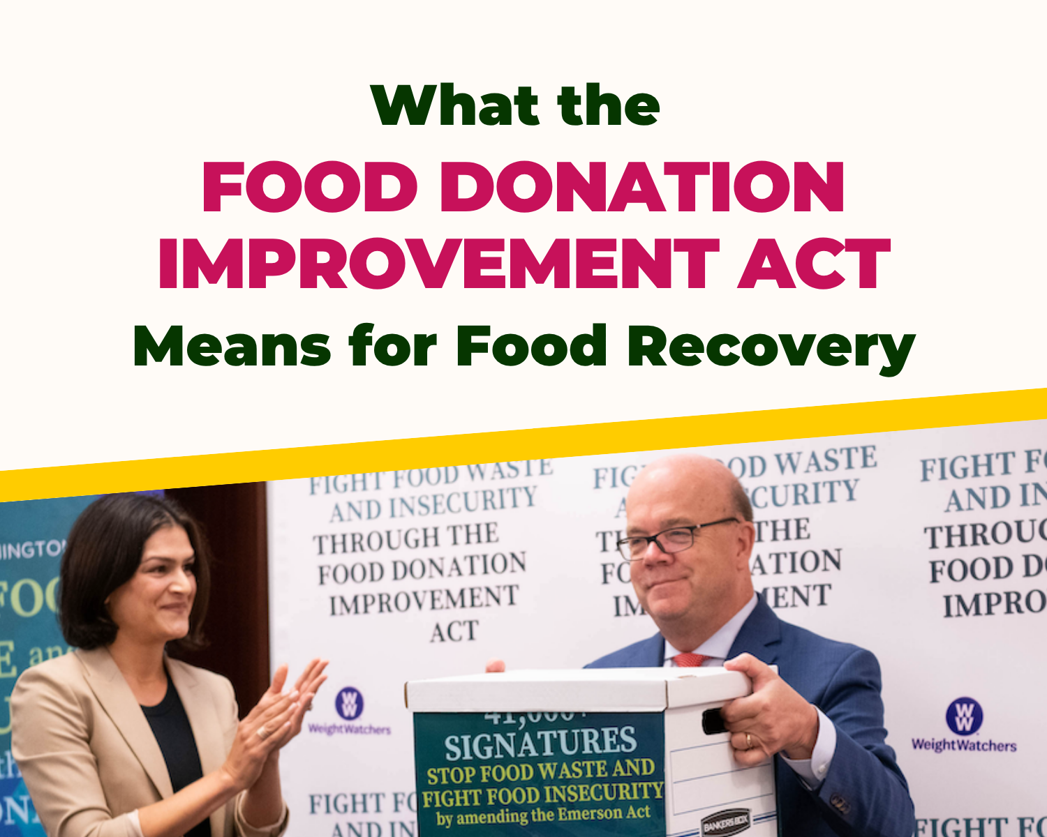 What the Food Donation Improvement Act Means for Food Recovery